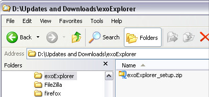 exoExplorer setup zip